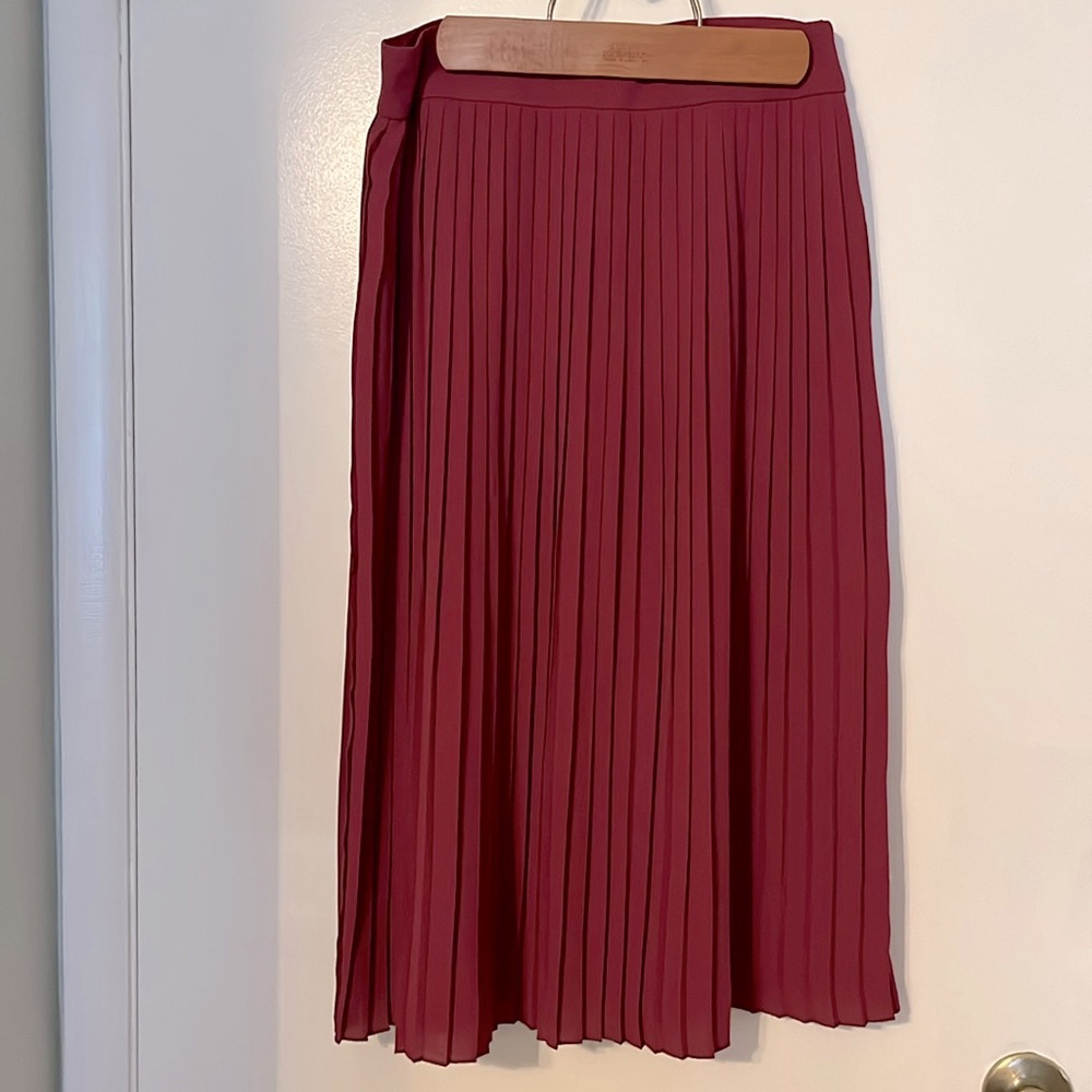 J. Crew mirco pleat maxi skirt